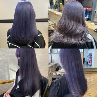 ロング カラー 艶カラー/韓国顔周り 🎀mamiのヘアスタイル