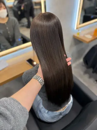 ロング カラー ヘアアレンジ レイヤー×透明感カラ ーHAYATOのヘアスタイル