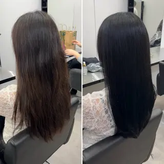 ロング 髪質改善/縮毛矯正 梅田茶屋町/西尾祐作のヘアスタイル