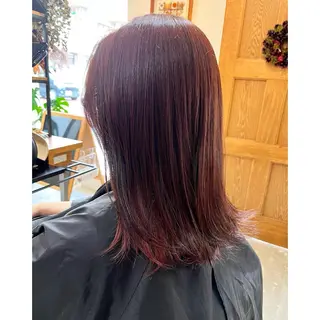 セミロング 喜友名洸季 anoneのヘアスタイル