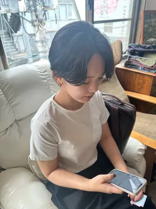 ショート パーマ指名No. 1 磯飛⭐️慎之介のヘアスタイル