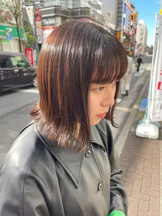 カラー カットパーマ 🌀あさみのヘアスタイル