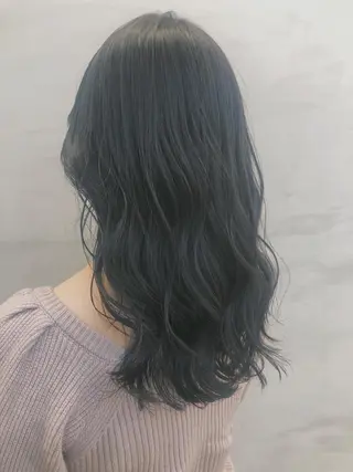 ロング カラー マンツーマン／韓国 ヘア‎Amiのヘアスタイル