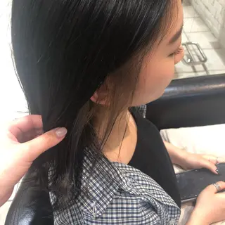 セミロング 韓国風ヘア♡ runaのヘアスタイル