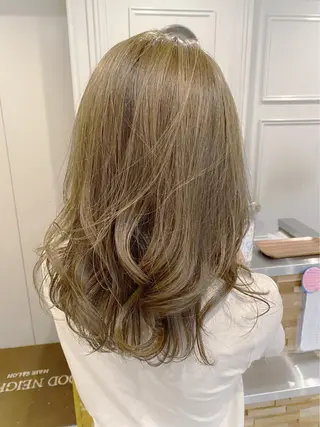 セミロング カラー ✨シルクストレート✨ 美髪髪質改善Yukiのヘアスタイル