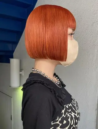 ショート カラー パーマ スパイラルパーマ 🌐hina⭐️のヘアスタイル