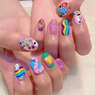 ネイル 新井 ひなののネイルデザイン