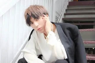 ミディアム ヘアアレンジ カラー パーマ メンズ 公式 Ease by amble luxeのヘアスタイル