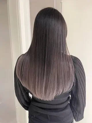 ロング カラー ✨髪質改善✨山口 ✨矯正　カラー✨のヘアスタイル