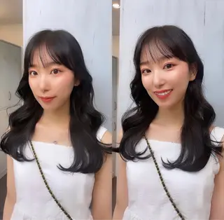 ロング 韓国ヘア🤍🇰🇷 ‪🫶🏻吉満のヘアスタイル