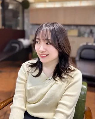 セミロング 韓国ヘア特化型美容師 MITSUI🇰🇷のヘアスタイル