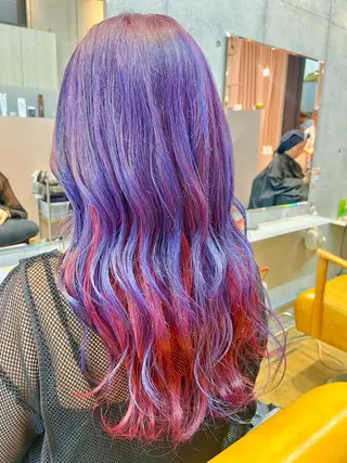 セミロング カラー 小顔似合わせカット ┊︎＊AYANO＊のヘアスタイル