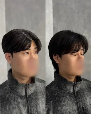 ショート パーマ メンズ 韓国メンズヘア/ ダウンパーマ/歩夢のヘアスタイル