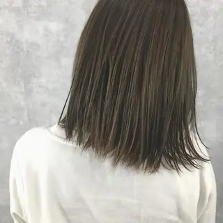 ミディアム カラー レイヤーカット BLend 渋谷のヘアスタイル