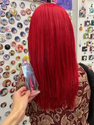 ロング カラー SALOWIN池袋East店3F所属・インナーカラー 推し ブリーチ  髪質改善のヘアスタイル
