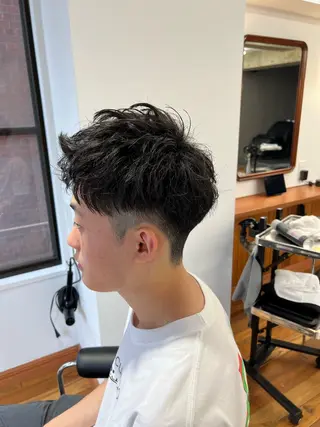 ショート メンズ メンズカット✂️ スキンフェード伊藤陸のヘアスタイル