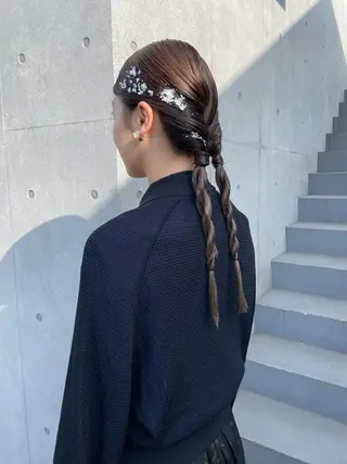 セミロング 佐伯 和佳のヘアスタイル