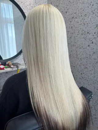 ロング カラー lani hair salon所属・SHOTO ハイトー ン/デザインカラーのヘアスタイル