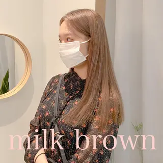 ロング カラー 美髪ストレート 川本雄己のヘアスタイル
