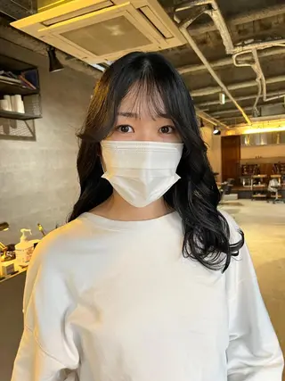 ロング カラー the OSCAR所属・韓国ヘアスタイリスト Harukaのヘアスタイル