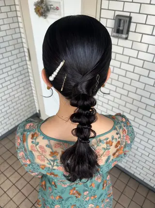 ヘアアレンジ 大人可愛いヘアメイク 💋🧚‍♀️しずかのヘアスタイル
