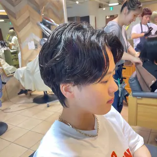 ショート パーマ すげさやか ✨メンズカットパーマのヘアスタイル