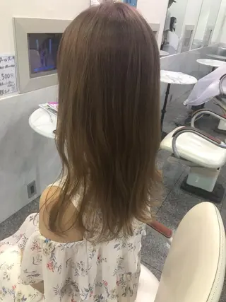 ロング カラー 大森 有紗のヘアスタイル