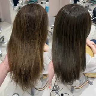 ロング カラー 内田 志乃のヘアスタイル