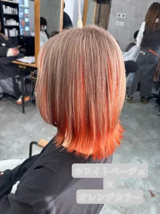 ミディアム 市毛 結菜のヘアスタイル