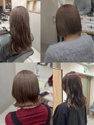 カラー 🎀ᩚ透明感カラー｜ ベージュカラー🧸のヘアスタイル