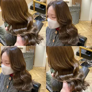 ロング カラー 艶カラー/韓国顔周り 🎀mamiのヘアスタイル