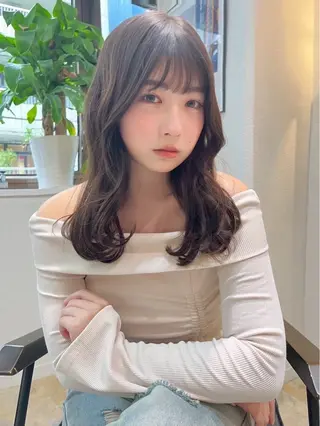 セミロング 🎀ゆうな/艶髪/ 透明感カラー🎀のヘアスタイル