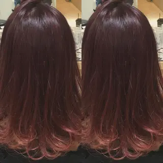 ロング カラー 荒木 依莉亜のヘアスタイル