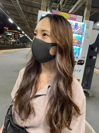 ロング カラー HAIR LOUNGE Run Ways所属・Shiho 🦋 ／透明感カラーのヘアスタイル