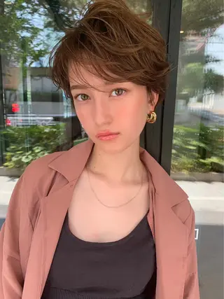 ショート カラー 🉐レイヤー/塩見 弘樹🉐渋谷のヘアスタイル