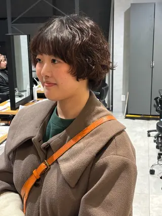 ショート パーマ レイヤー/ボブパーマ ⭐️NAOKIのヘアスタイル