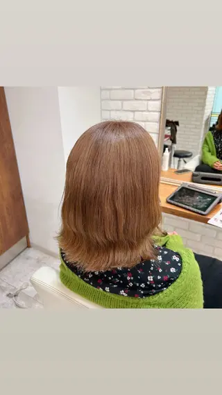 ミディアム カラー 韓国ヘア🧸髪質改善 🧸きくちみさきのヘアスタイル