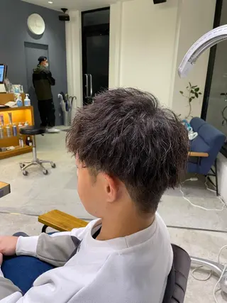 ショート パーマ メンズ 【メンズ特化】岩瀬 武【メンズパーマ】のヘアスタイル