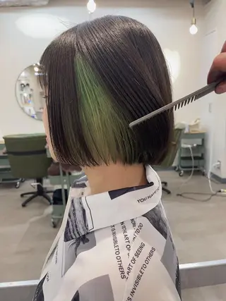 ショート カラー 超ボブ特化船橋駅 徒歩5分/國分雄斗のヘアスタイル