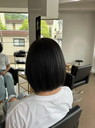 ミディアム カラー 神戸ボブ✂️ ioe三宮/田 伸佳のヘアスタイル