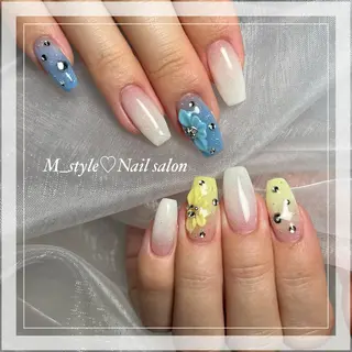 セミロング ネイル 下妻市ﾈｲﾙｻﾛﾝ M_styleのネイルデザイン