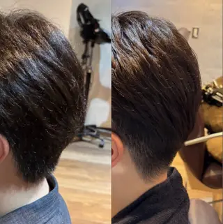 ショート メンズ 🌙透明感カラー／ 丁寧施術｜松本のヘアスタイル