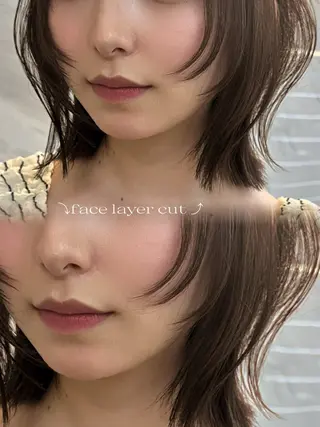 ミディアム カラー Pocket仙台 💚モエリのヘアスタイル