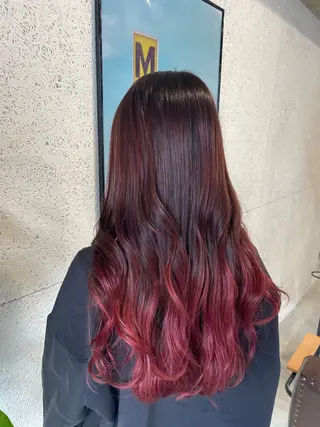 ロング カラー NIKA 蒲田所属・マンツーマン 髪質改善　工藤のヘアスタイル