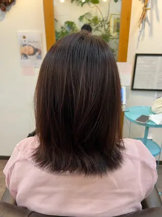 ミディアム カラー パーマ ajuga所属・hama yukiのヘアスタイル