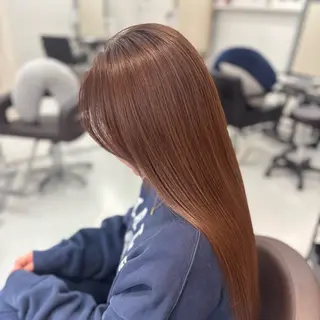 ロング MANA艶髪 暖色カラー/髪質改善のヘアスタイル