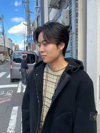 メンズ darts所属・マツダ レンのヘアスタイル