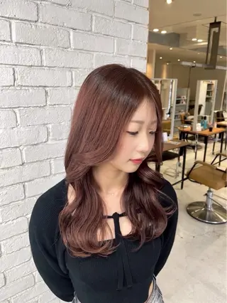 ロング カラー 🦋韓国ヘア💙 RUNAのヘアスタイル