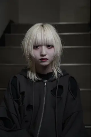 ミディアム パーマ 池袋/ウルフ /AMATOKYOのヘアスタイル