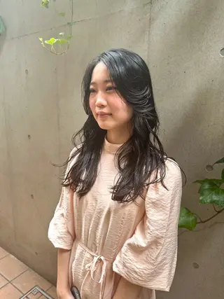 ロング パーマ 似合わせカット /パーマ岡本淳平のヘアスタイル